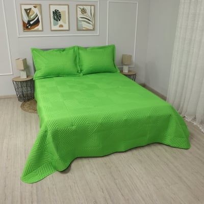 Шалте за спалня или диван Куин Зелено 220/240 см.