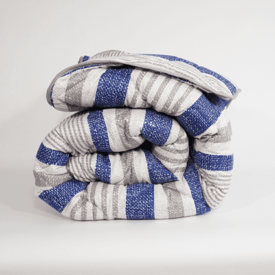 Вълнена олекотена завивка Мерино Грид 150/210 см 