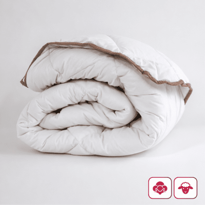 Вълнена завивка Мерино Класик от 100% памук и мериносова вълна