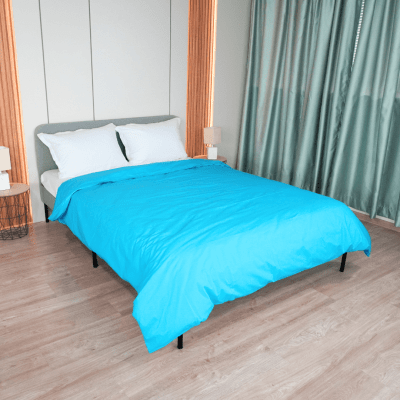 Плик за олекотена завивка, Ранфорс 100% памук, Тюркоаз, 200/210 см