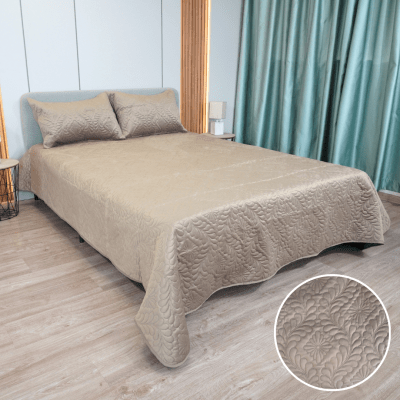 Шалте Велвет с 2бр. декоративни калъфки Мока