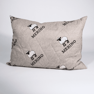 Възглавница Мерино 50/70 см,с пълнеж от вълна , за всички позиции на сън