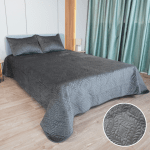 Шалте Велвет с 2бр. декоративни калъфки Графит