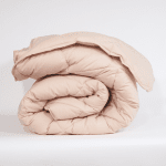 Памучна зимна олекотена завивка "Париж Екрю" единична 150/210 см