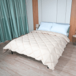 Памучна лятна олекотена завивка "Париж Екрю" двойна 200/210 см