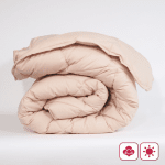 Памучна лятна олекотена завивка "Париж Екрю" единична 150/210 см