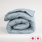 Памучна лятна олекотена завивка "Париж Аква" единична 150/210 см