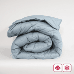 Памучна зимна олекотена завивка "Париж Аква" единична 150/210 см