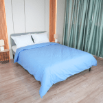 Плик за олекотена завивка, Ранфорс 100% памук, Светло син, 200/210 см