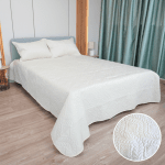 Шалте Велвет с 2бр. декоративни калъфки Слонова кост